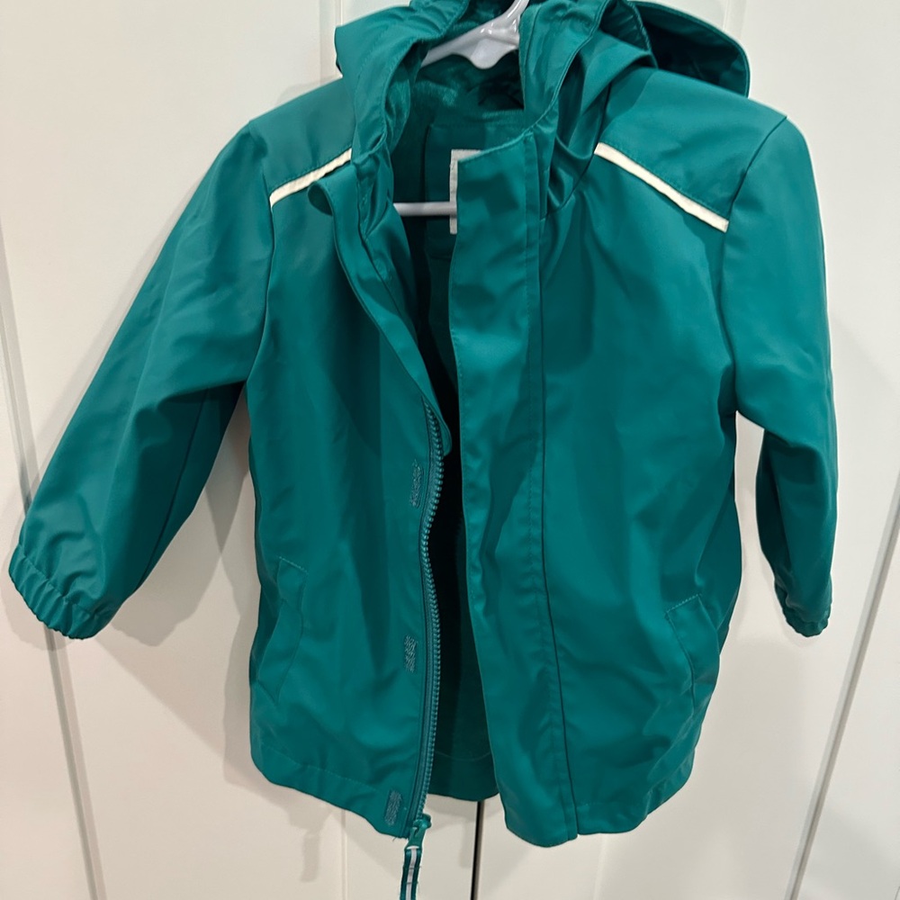 Cat & Jack Green Raincoat with Hood-size 18 months